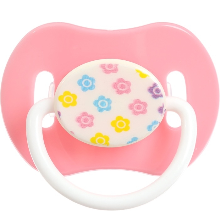 Соска - пустышка силиконовая ортодонтическая, от 3 мес., с колпачком, цвет МИКС