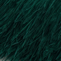 Тесьма с перьями страуса, 8-10 см, 5 &plusmn; 0,5 м, цвет изумрудный