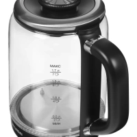 Чайник HYK-G5506 черный-серебристый, 1.7л, мощность 2200Вт