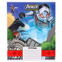 Тетрадь в клетку 24 листа, 5 видов МИКС, обложка мелованная бумага, &laquo;Человек-паук&raquo;