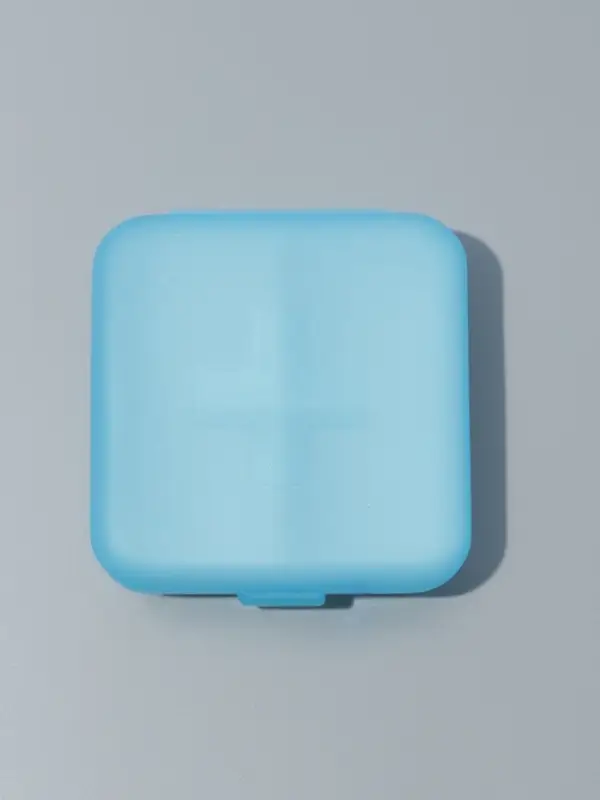 Таблетница, 4 секции, 6&times;6&times;2 см, съёмные секции, МИКС