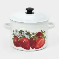 Кастр.цил.борт. 6л (белая)СА