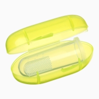 Прорезыватель - массажер детский в контейнере, 3 в 1, на палец, силиконовый от 3 мес.