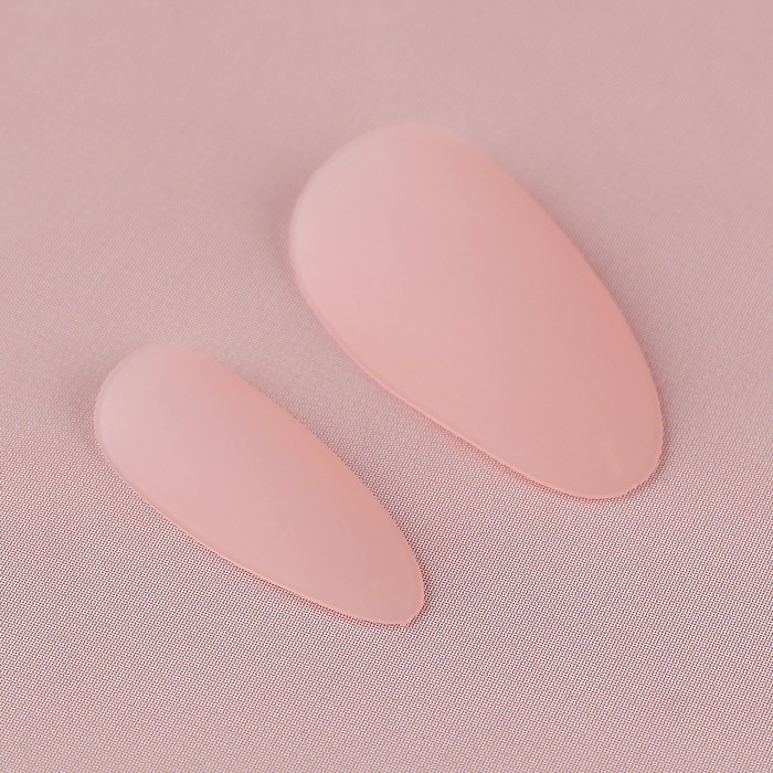 Накладные ногти &laquo;Естественные&raquo;, 24 шт, клеевые пластины, форма миндаль, цвет матовый светло-бежевый