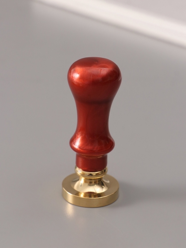 Печать для сургуча с пластиковой ручкой "Классика цифра 10" 2,5х2,5х6,3 см