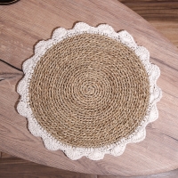 Коврик плетёный круглый 35 см