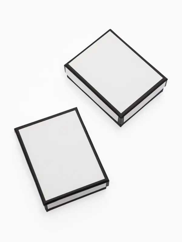 Коробочка подарочная под набор "Стиль", 7*9 см, цвет чёрно-белый