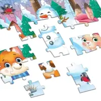 Пазл детский &laquo;Зимние забавы&raquo;, 54 элемента