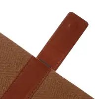 Ежедневник недатированный формат А5, с хлястиком, 128л, линия, пвх, Коричневый