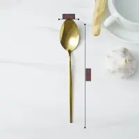 Ложка столовая из нержавеющей стали Magistro &laquo;Блинк&raquo;, длина 22 см, цвет золотой