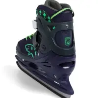 Коньки раздвижные BlackAqua, р. 39-42, для фитнеса, синие, зелёные