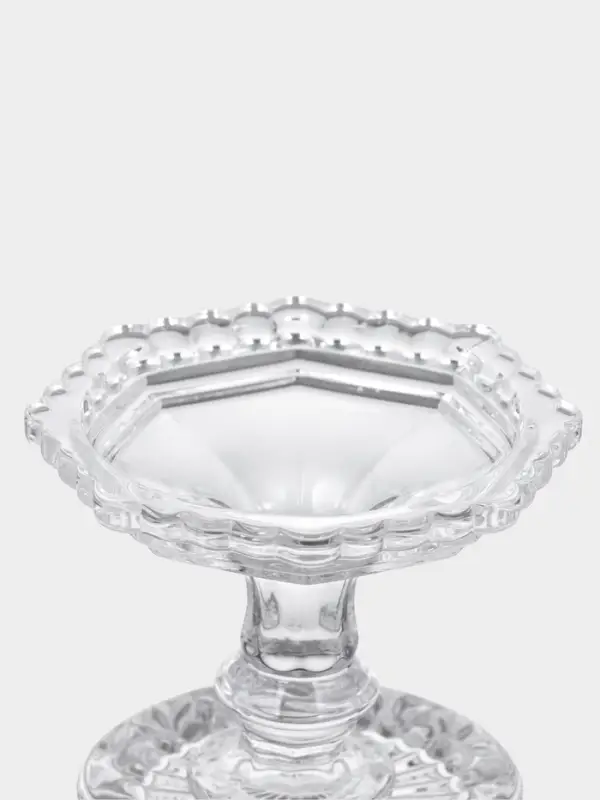 Емкость для хранения на ножке "Трофей" 8х8х14,5 см, прозрачный