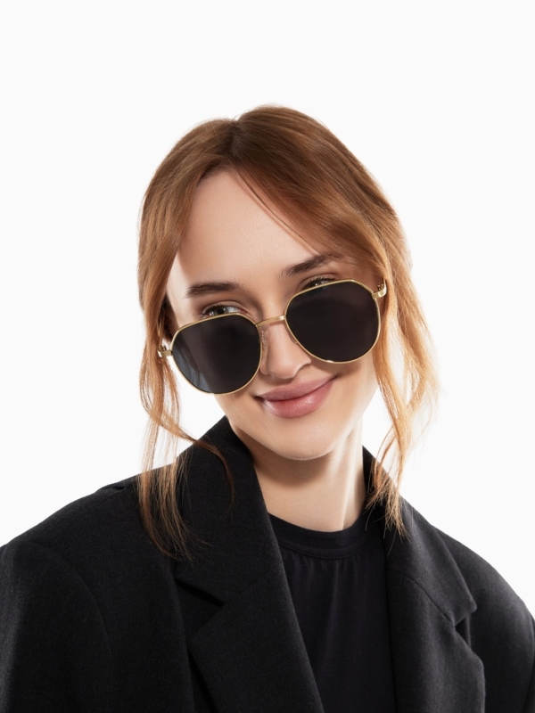 Очки солнцезащитные uv 400, дужка 13 см, ширина 12.5 см, линза 5.1&times;5.4 см