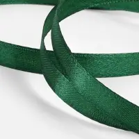 Лента атласная, 10 мм, 23&plusmn;1 м, тёмно-зелёная №128