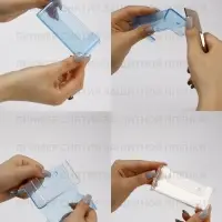 Подставка под серьги, кольцо, 4&times;4&times;9 см, толщина 1.5 мм, цвет белый, В ЗАЩИТНОЙ ПЛЁНКЕ