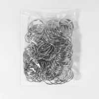 Кольцо для карниза, разъёмное, d=50/56 мм, цвет серебряный