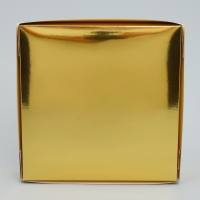 Коробка для конфет, кондитерская упаковка, 16 ячеек &laquo;Золотистая&raquo;, 18.9 х 18.9 х 3.8 см