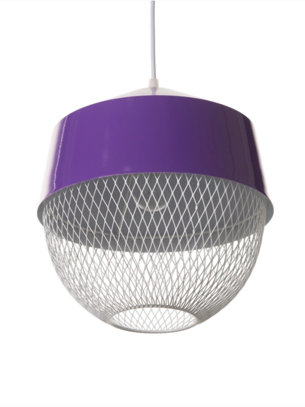 Светильник Lea 1х40Вт Е27 темно-фиолетовый  26х26х32см
