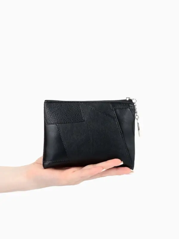 Кошелек жен 13-01-01 Июнь2509, 15*0,5*11 см, отд на молнии, черный