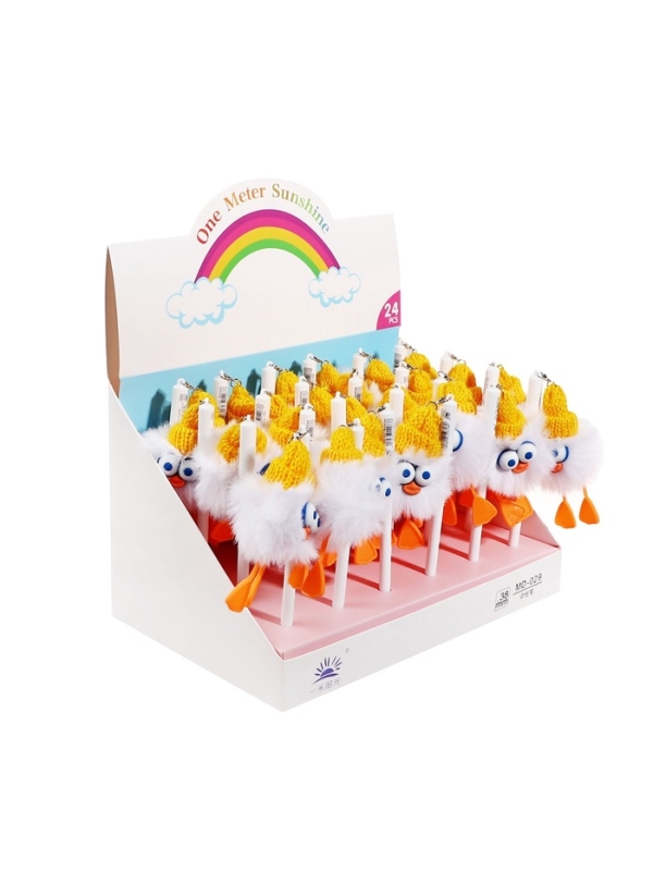 Ручка гелевая-прикол Утенок  (штрихкод на штуке)