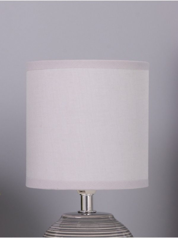 Лампа настольная "Бриз" 1х40Вт Е14 серый 13х13х25см