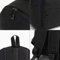 Рюкзак, 28*11*40, отд на молнии, 2 н/к на молнии, 2 б/к, черный