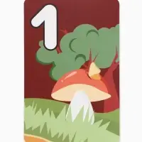 Обучающие карточки &laquo;Весёлый счет&raquo; грибы, 15 штук, 9&times;14 см