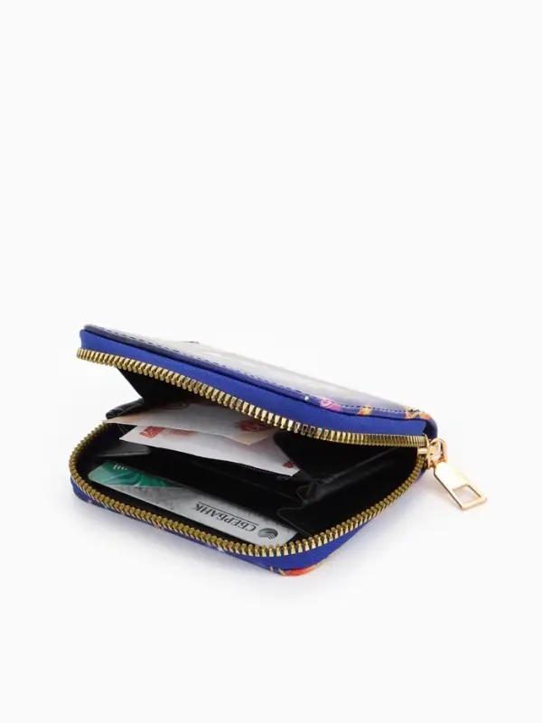 Кошелек жен 06-01-01 Июнь2522, 19*3*10 см, 3 отд+отд/молн, д/карт, д/монет, на магните красн   10909