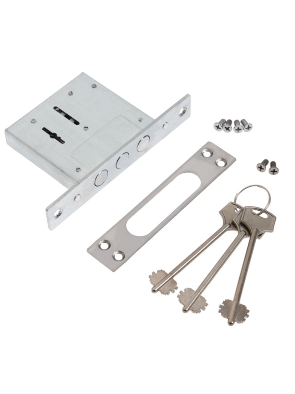 Замок врезной LOCKLAND, для металлических дверей, сувальдный механизм