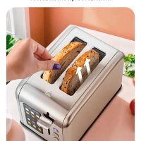 Тостер для хлеба с поддоном для крошек КТ-6834 - 815 Вт