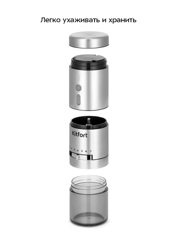 Кофемолка электрическая жерновая КТ-7537 - 18 Вт