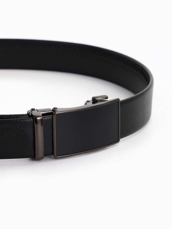 Ремень муж 06-01-07-03, Март2501, 3,5*3*130 см Великан , автомат, под флотер, черный