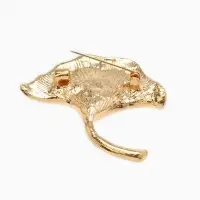 Брошь "Цветок каллы", цвет золото