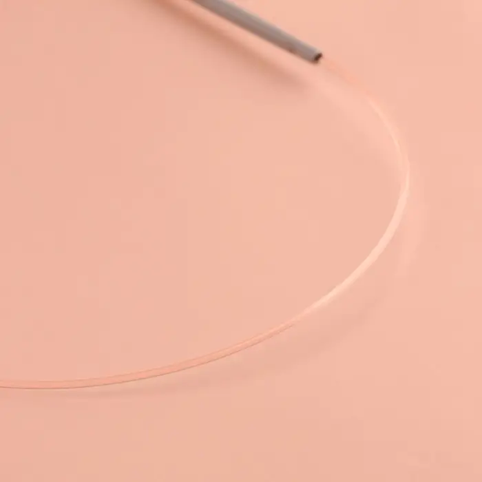 Спицы круговые, для вязания, с тефлоновым покрытием, с пластиковой леской, d=2.5 мм, 14/80 см