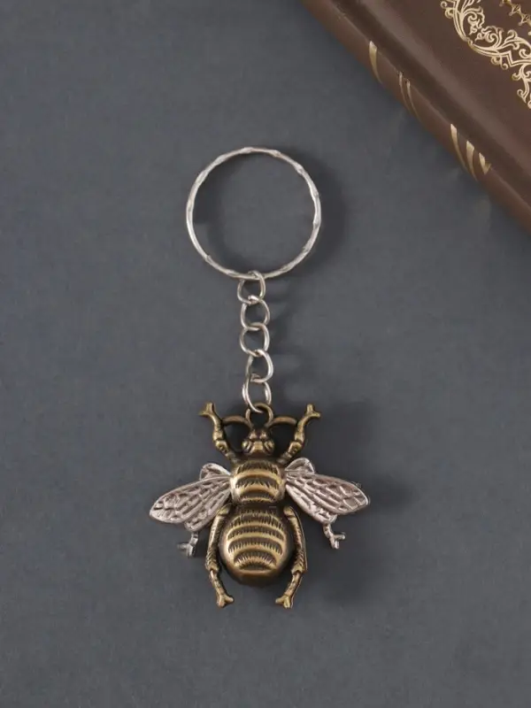 Брелок металл "Пчела" МИКС 4х3,5 см