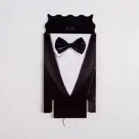 Коробка бонбоньерка, упаковка подарочная, свадебная, упаковка подарочная, &laquo;Костюм жениха&raquo;, 5.5 х 10 см