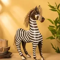 Сувенир "Зебра" дерево 30х12х45 см, цв. бело-коричневый
