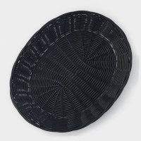 Корзинка для подачи Доляна &laquo;Плетёнка&raquo;, 27&times;22&times;6 см, цвет коричневый