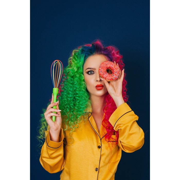 Венчик для взбивания Доляна &laquo;Профи&raquo;, 25 см, цвет МИКС