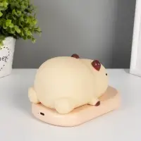 Ночник "Капибара на коврике" LED 3Вт 5V USB АКБ 9,3х15х13,2 см