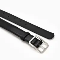 Ремень жен 05-01-02-01, Июнь2505, 3*0,3*110 см, без винта, пряж мат металл, 1 прокол, черный   10903