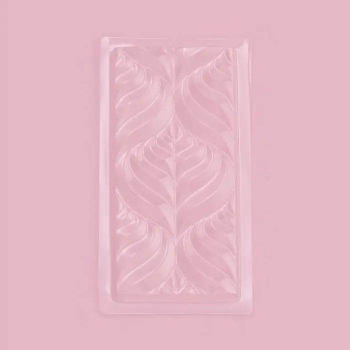 Форма для шоколада &laquo;Перья&raquo;, пластик, 20,5&times;10,5&times;1,5 см, прозрачная