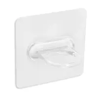 Держатель с клейкой поверхностью ТУНДРА, d=25 мм, 68&times;68 мм, прозрачный