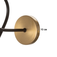 Бра "Узел" 1х40Вт Е27 черный/латунь