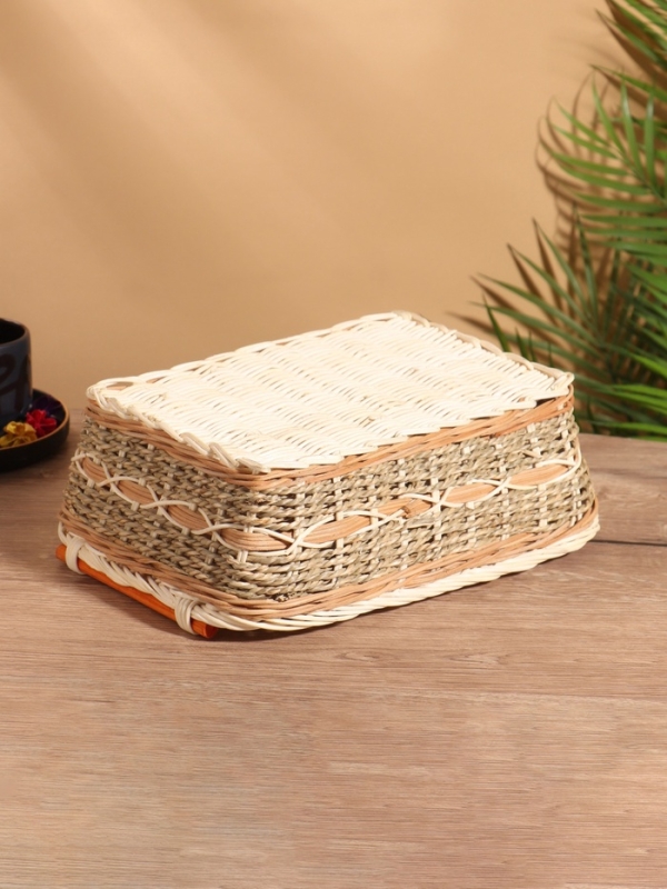 Корзина плетеная 30x22x11 см, ротанг