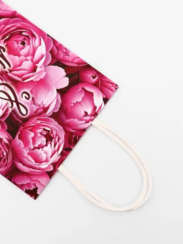 Пакет подарочный крафт "8 марта!" 15 х 8 х 21 см