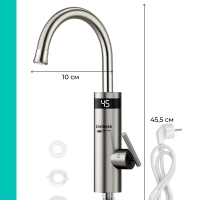 Водонагреватель проточный кран электрический с подогревом