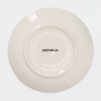 Сервиз фарфоровый чайный Доляна &laquo;Млечный путь&raquo;, 15 предметов: 6 чашек 220 мл, 6 блюдец d=13,5 см, молочник 300 мл, сахарница 350 мл, чайник 1000 мл, цвет белый