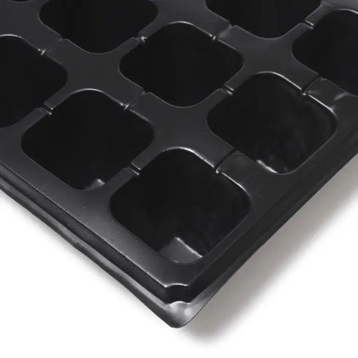 Кассета для рассады, 21 ячейка по 150 мл, пластик, чёрная, 54&times;28&times;7 см, Greengo