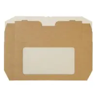 Контейнер на вынос, с окном, крафт, 25 х 15 х 4 см